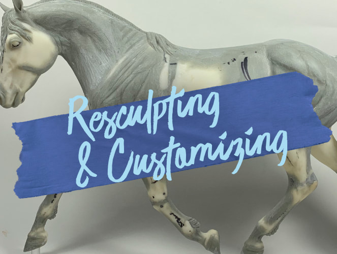Model horse resculpting and customizing