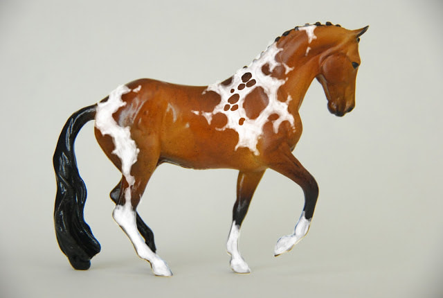 The finished photoshop pattern, ready to guide you as your paint your model horse