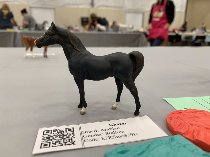 Breyer Stablemate G1 Arabian Stallion by Steph Blaylock at The Jennifer Show 2019.