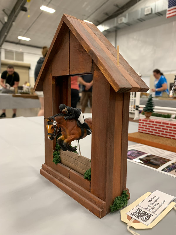 Mini artist resin cross country jumping at The Jennifer Show 2019.
